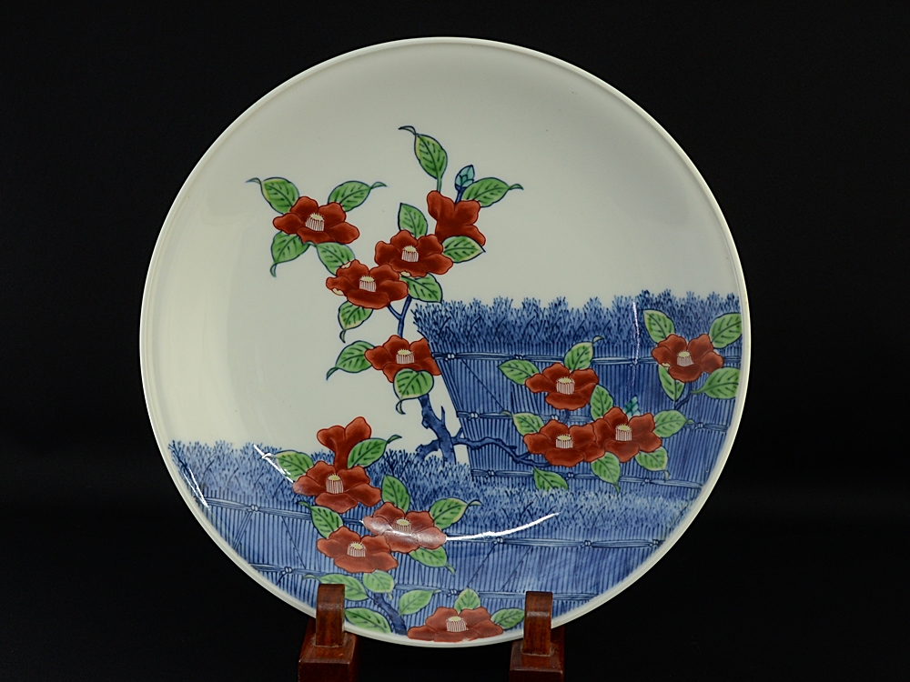 髭〕人間国宝 十三代 今泉 今右衛門 錦 蘭 文 ぐい呑 酒