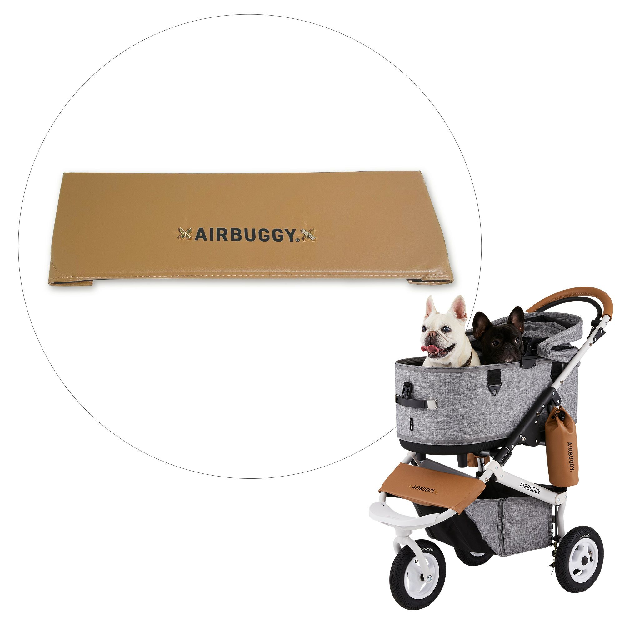 AIRBUGGYドリンクホルダー&フロントボード アイボリーホワイト