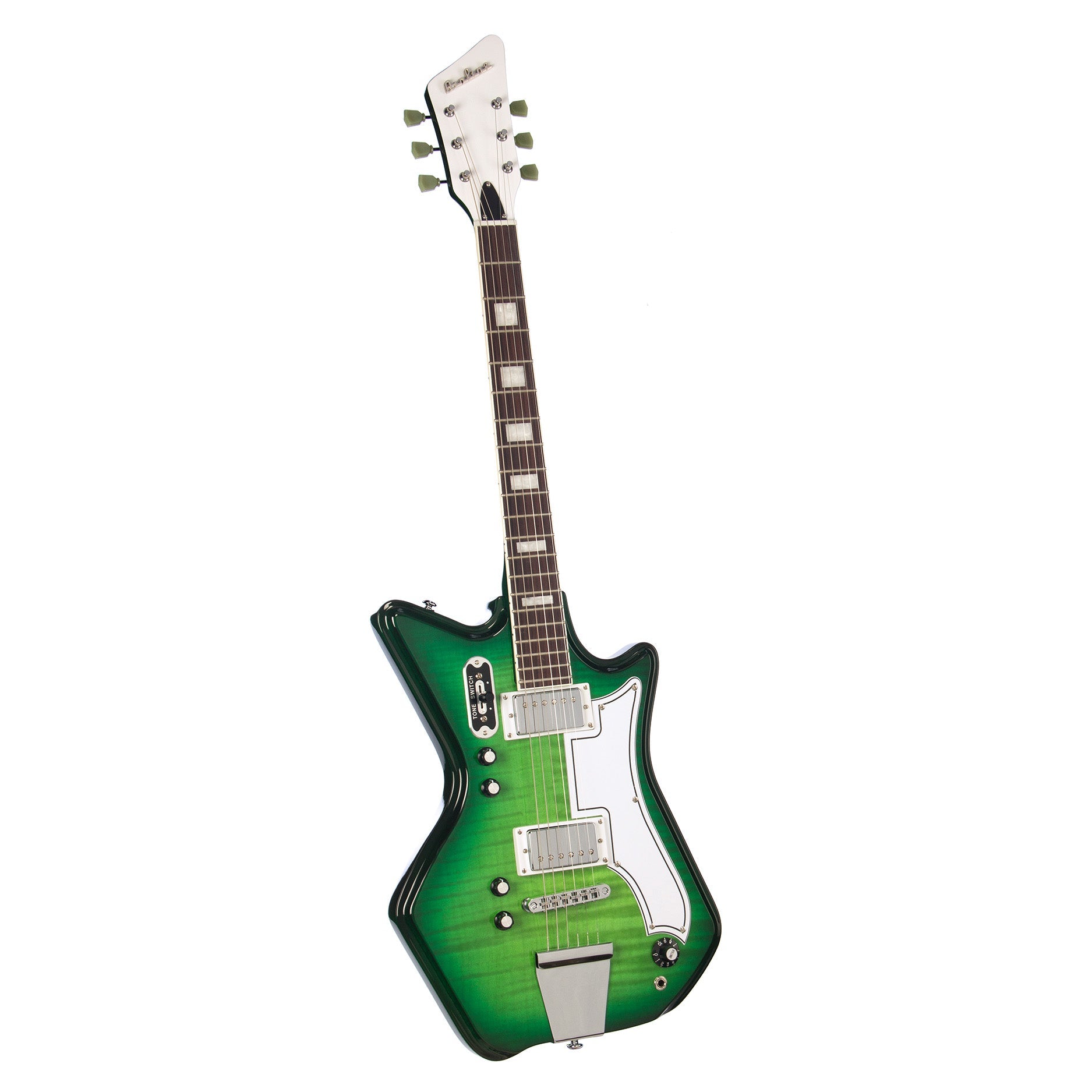 Airline Guitars Jetsons 2P FM Green Burst Flame | Airline Guitars