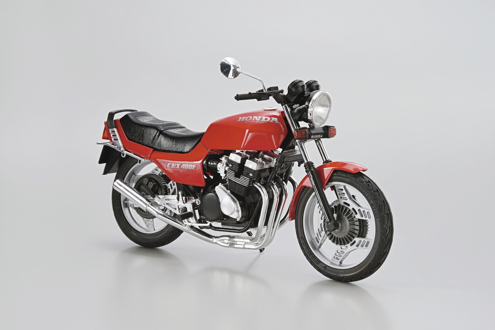 1/12 ホンダ NC07 CBX400F モンツァレッド '81 カスタムパーツ付き