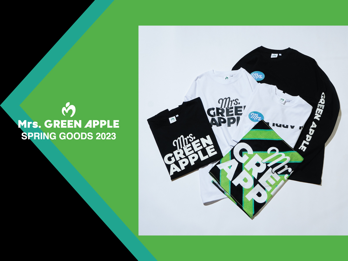 Mrs. GREEN APPLE SPRING GOODS 2023 オンライン販売決定！ -Mrs