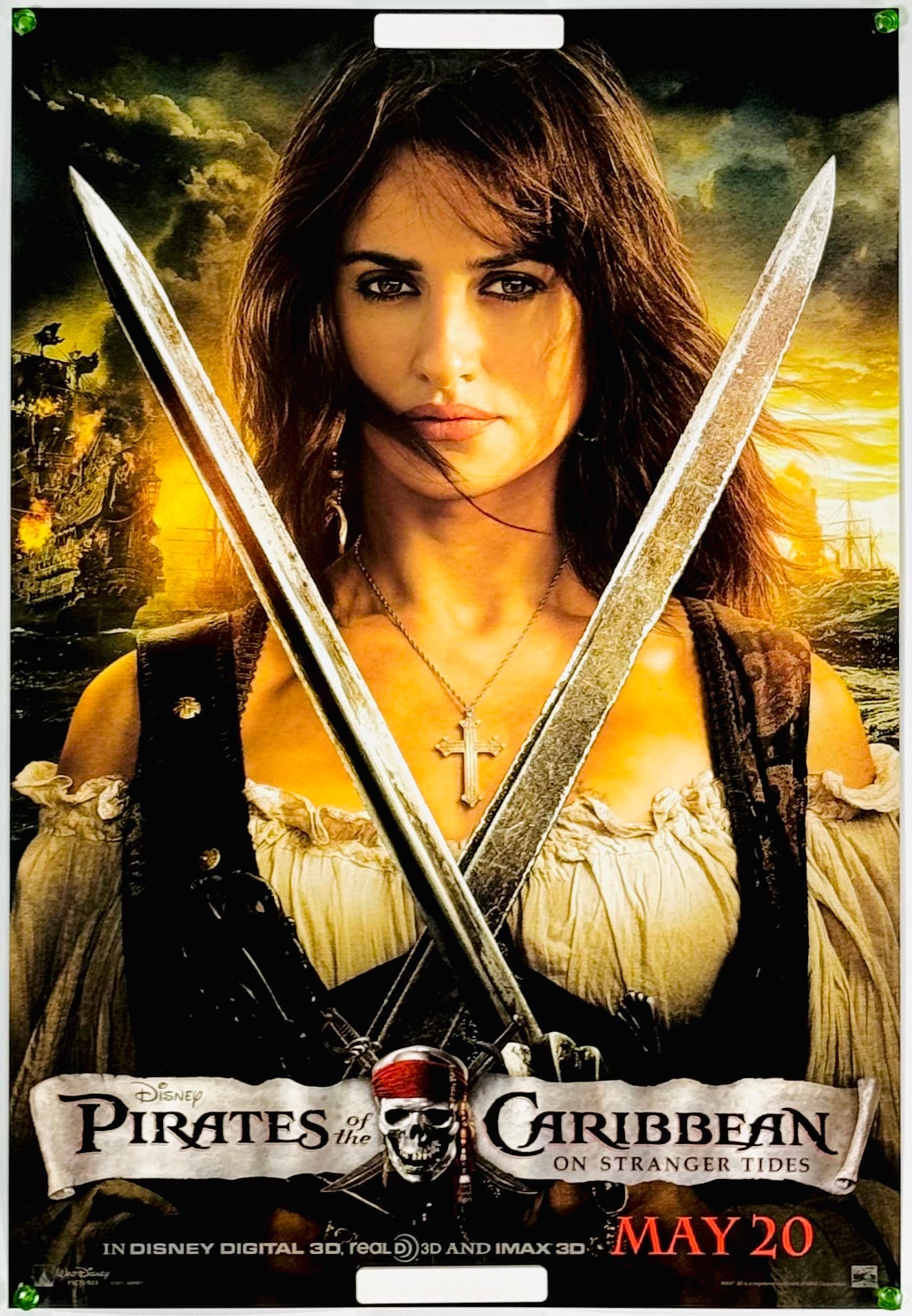 パイレーツ・オブ・カリビアン 映画PR用非売品特大ポスター（縦幅90