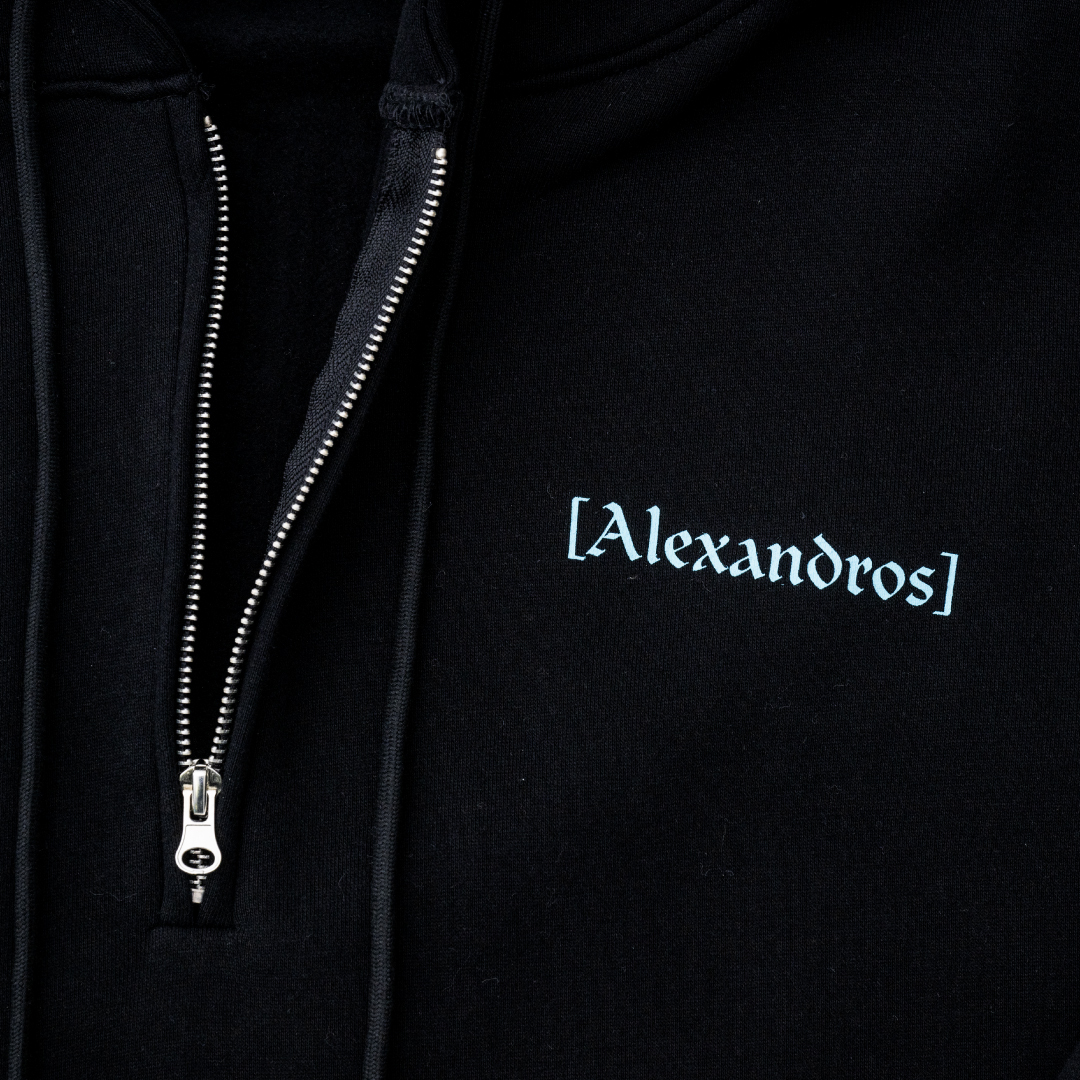 2025 Winter Fest. HALF ZIP HOODIE (Black) | [Alexandros