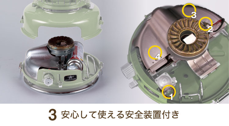 ADS限定商品】センゴクアラジン ポータブルガスストーブ （グリーン