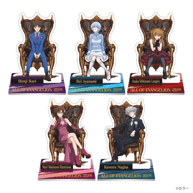 エヴァンゲリオン30周年記念展 アクリルスタンド アスカ レイ マリ