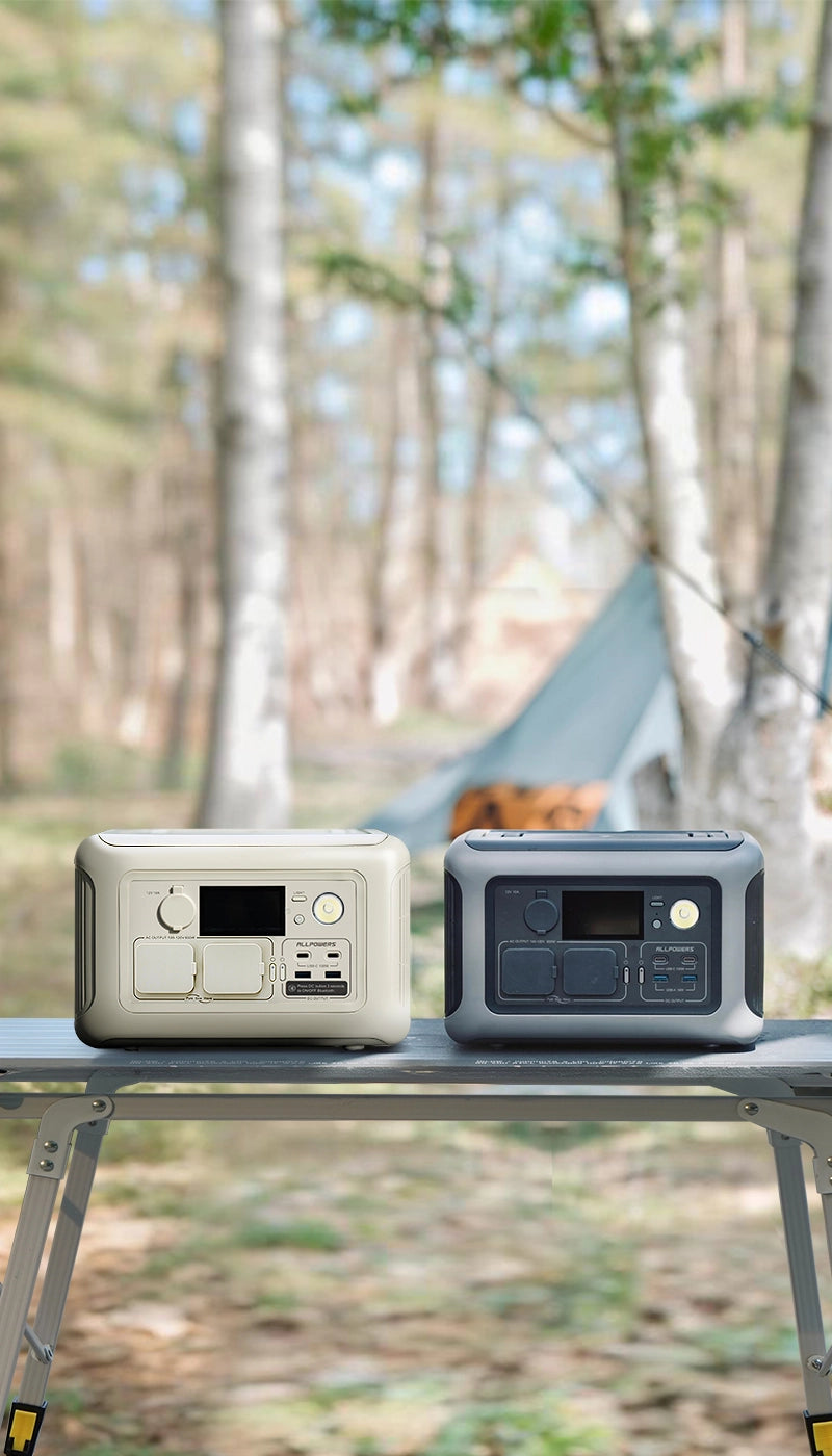 ALLPOWERSポータブル電源R600【絶賛販売中】ブラックとパールホワイト