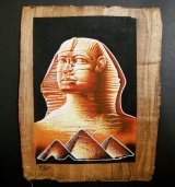 パピルス画 イシスとネフェルタリip-001a｜素敵なエジプト香水瓶をお