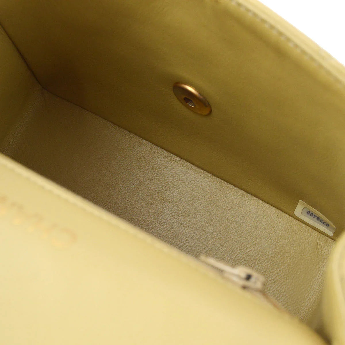 Chanel 1986-1988 Beige Lambskin Mini Classic Square Flap Handbag