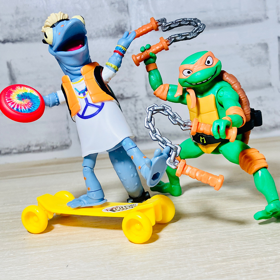 希少‼️タートルズ ミュータントパニック スケボー RC フィギュア4つ