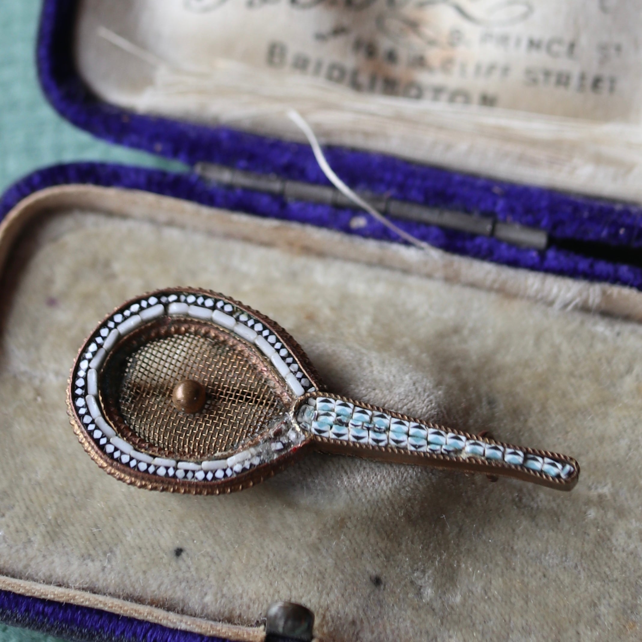 アンジョリーナジョリ様専門 マイクロモザイク ヴィンテージ ブローチ