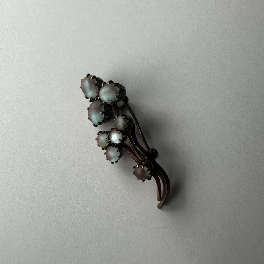 アンティークサフィレット フラワー ブローチアンティークアクセサリー