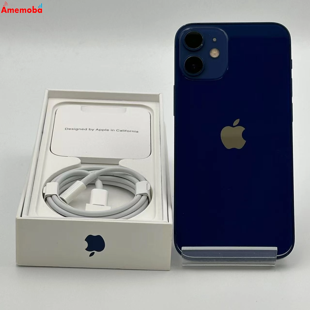 美品】iPhone 12 mini ブルー 128 GB 美品☆iPhone 12 mini ブルー 128GB