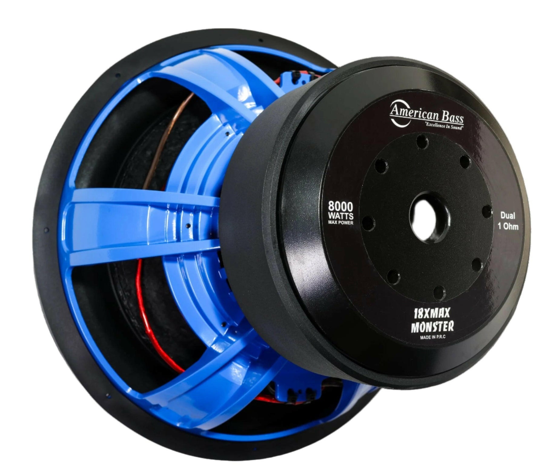 XMAXXX Monster 18″ Subwoofer 4000W RMS Car Audio DVC 1/2 Ohm