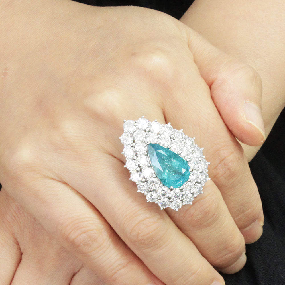 美しい沸き上がるブルーネオン☆ブラジルバターリャパライバトルマリン