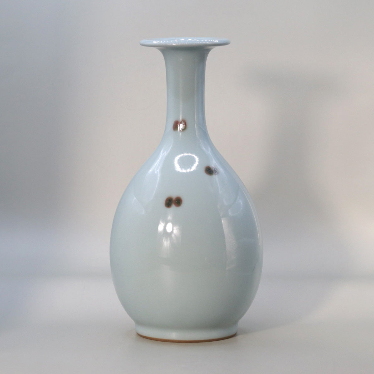 二代 諏訪蘓山 青磁 飛青磁 花入 花立 花瓶 /骨董/時代物 二代 諏訪蘓