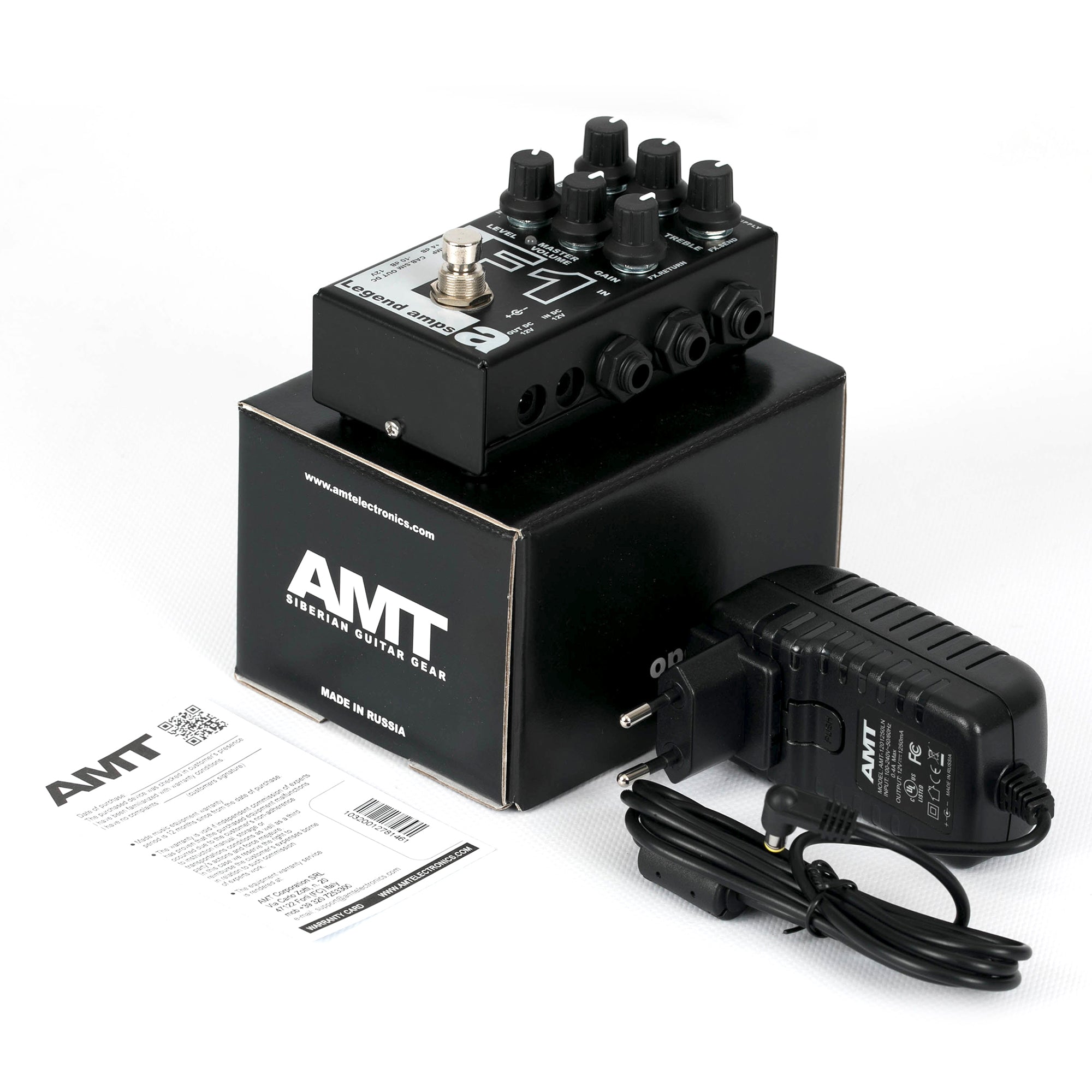 AMT F1 — JFET guitar preamp (1 channel) Fender Twin (+ power