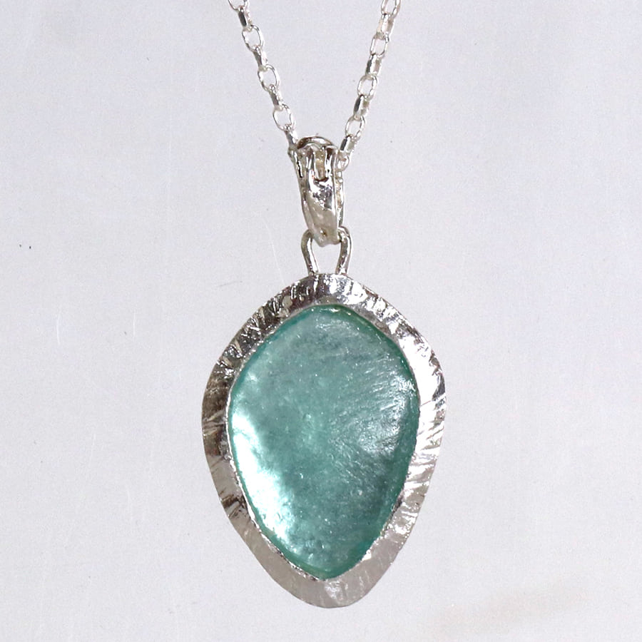 amphora / ローマングラス・イスラエル出土/ネックレス 古代ガラス