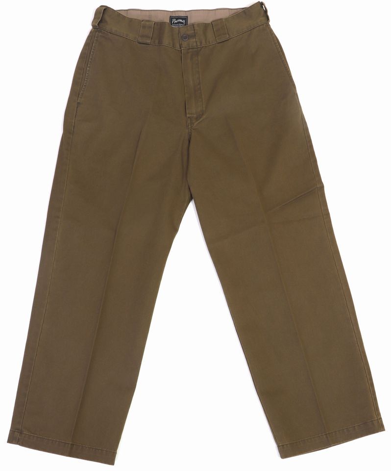 Pherrow's/フェローズ」センタープレスワイドチノ【フェードブラウン