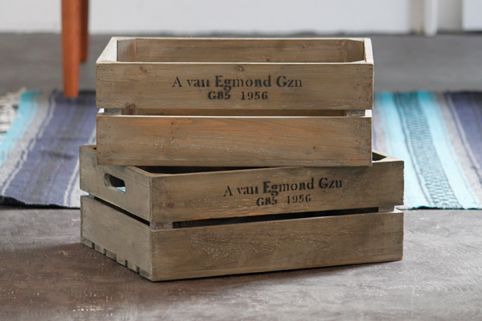 J.W.ボックスC 木箱 トレー アンティーク ガーデン 収納 植物野菜