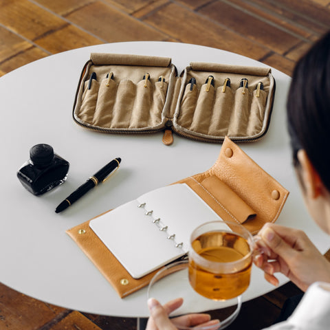 Jewelry box for pen lovers - 10-piece zip pen case [Tochigi