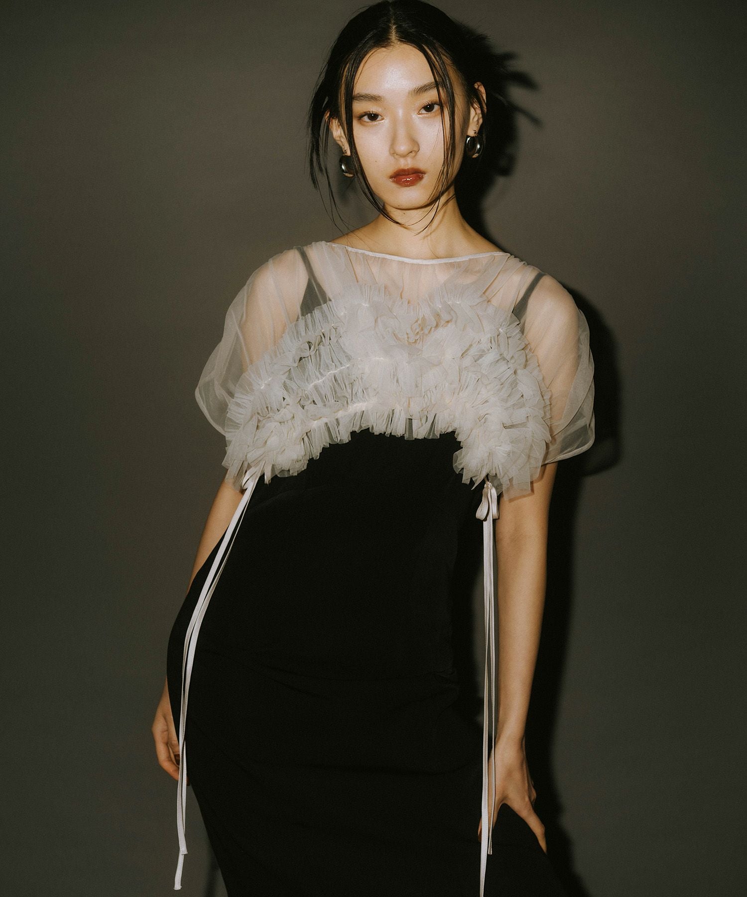 volume soft tulle dress | ANDRESD