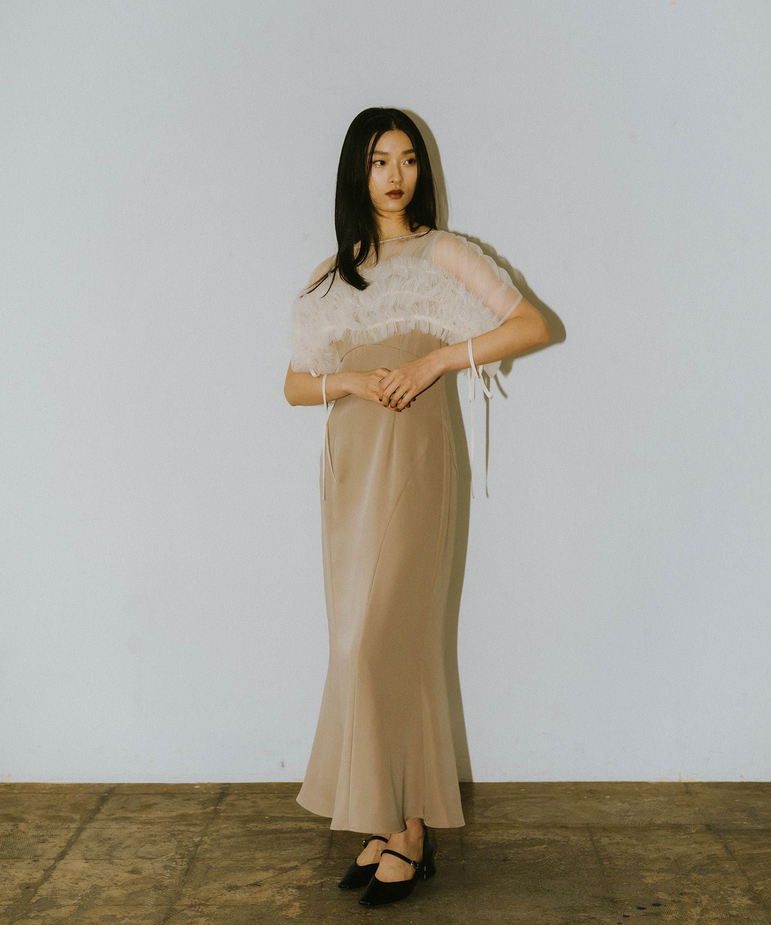 volume soft tulle dress | ANDRESD