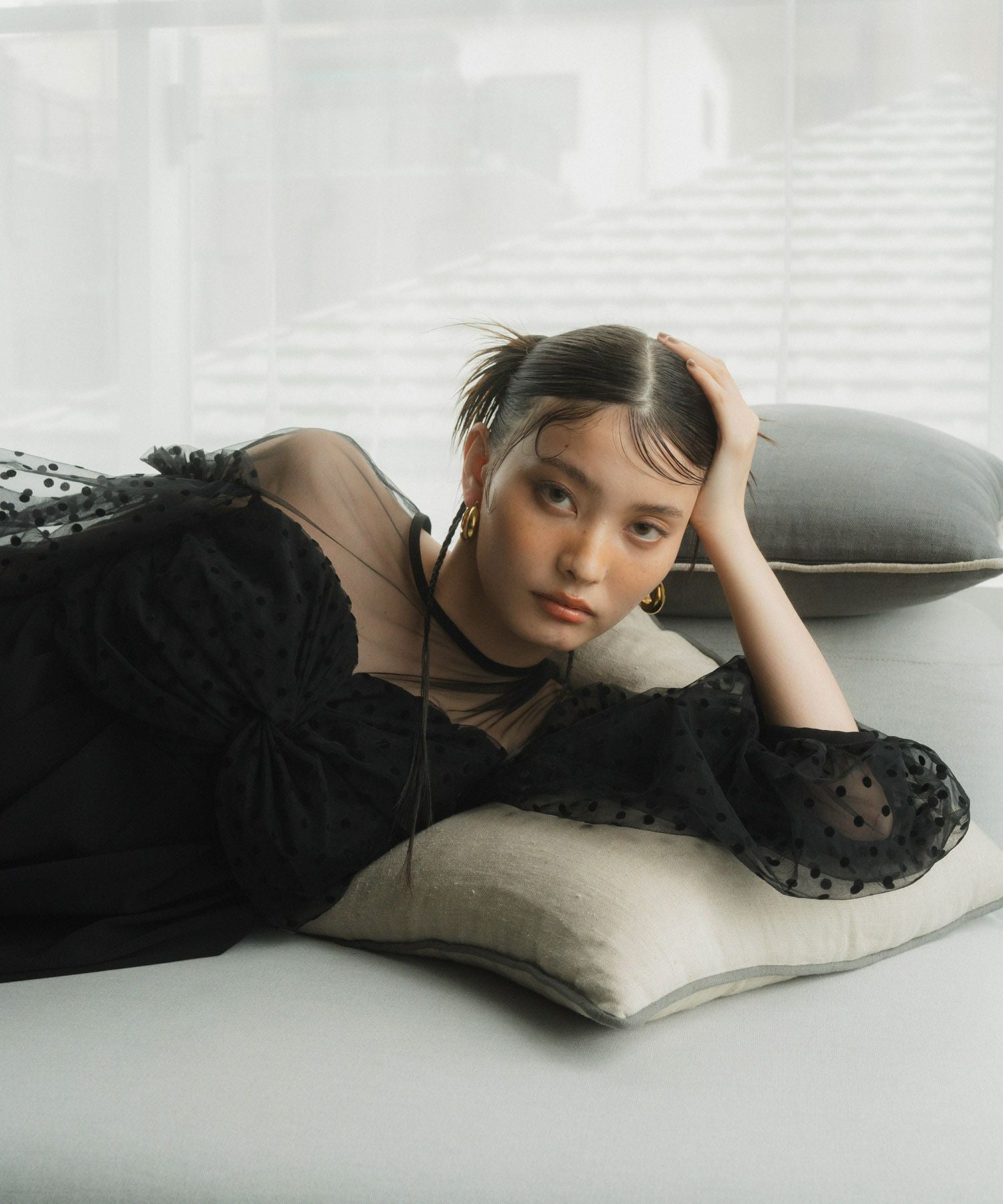 flocky dot pants dress | ANDRESD