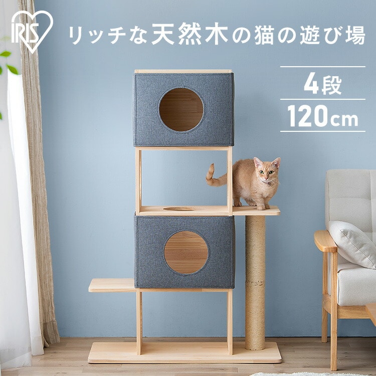 タワーキャット 木登りタワー ハンモック キャットタワー 突っ張り 猫