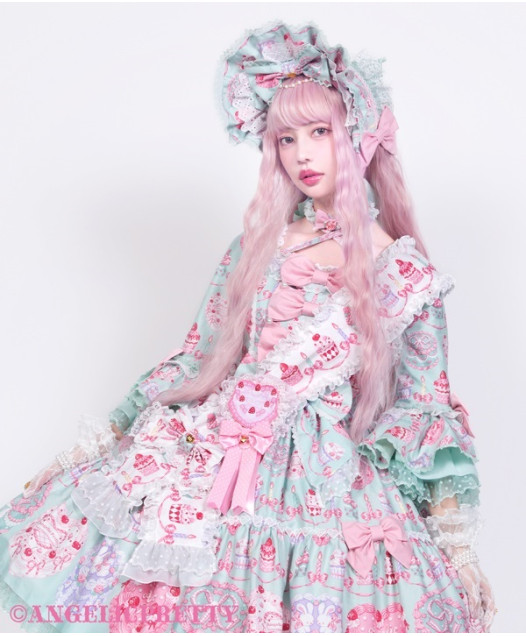 Angelic pretty Happy Cakes ロゼッタブローチシロ