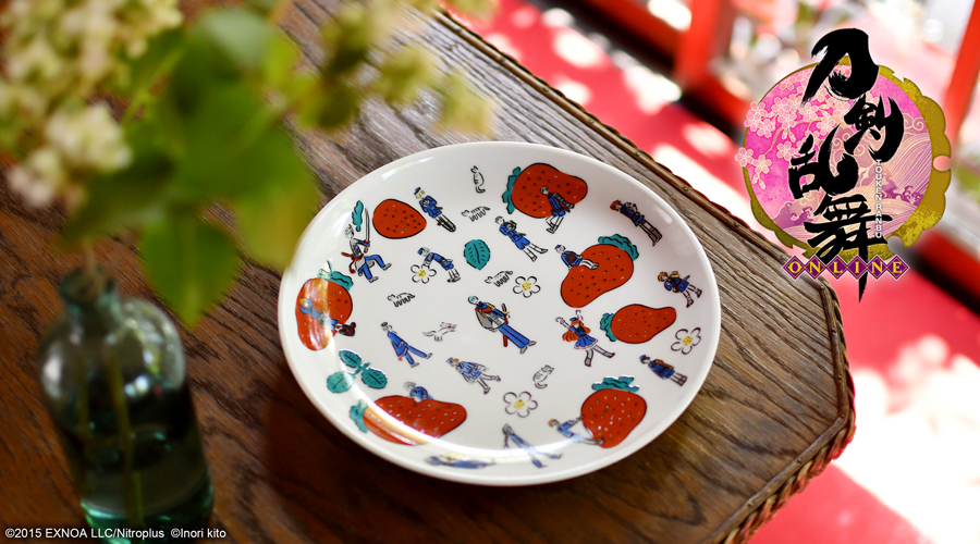 刀剣乱舞-ONLINE-｜九谷焼 七寸丸皿（粟田口）