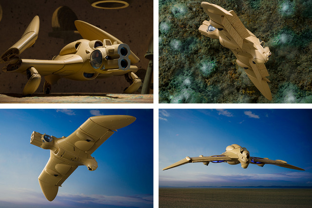 風の谷のナウシカ」“ガンシップ”を立体化！ LED発光など多彩なギミック