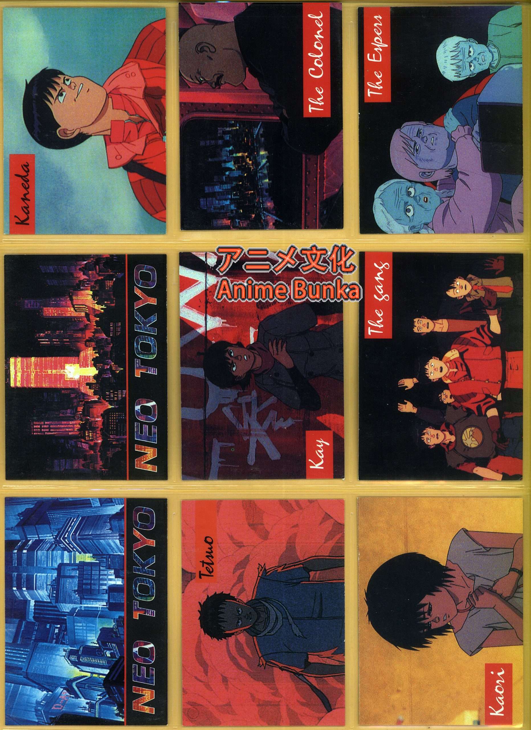 Akira アキラ USA Trading cards 1994 - Animebunka