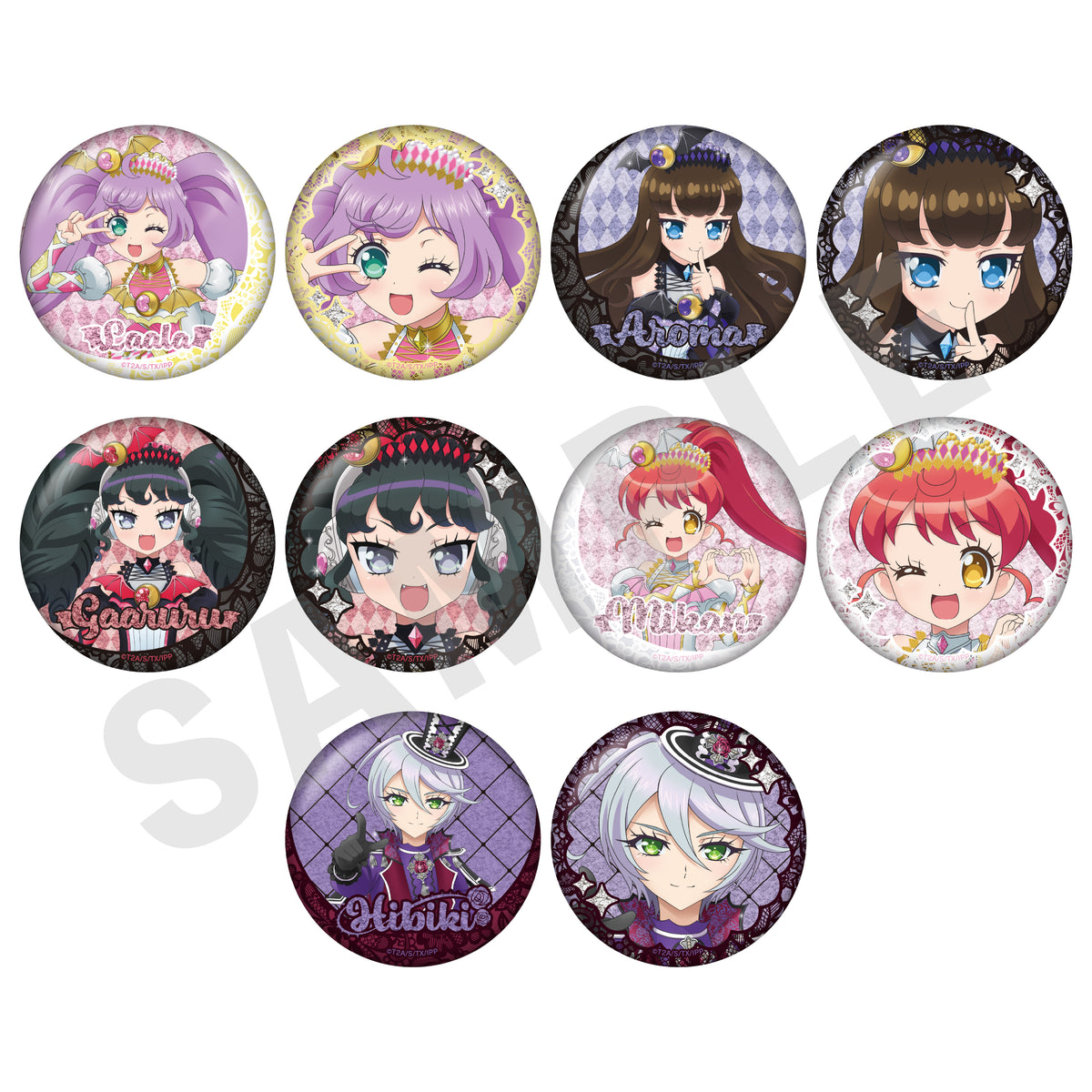 全種セット】「プリパラ」トレーディンググリッター缶バッジ（全10種