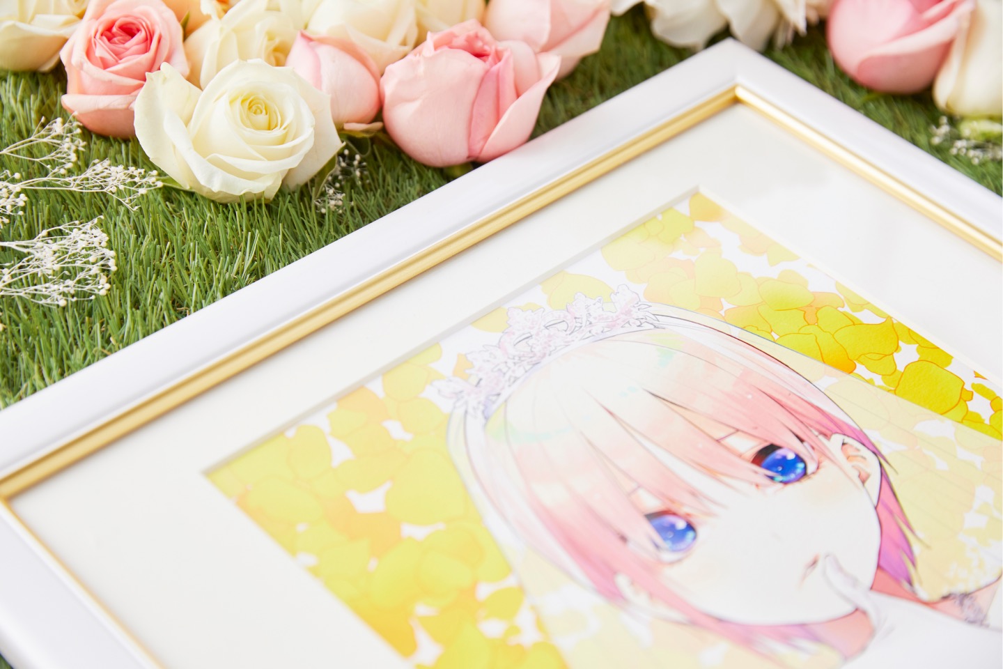 五等分の花嫁 中野二乃 完結記念 Anique 記念額装絵 複製原画 五等分の