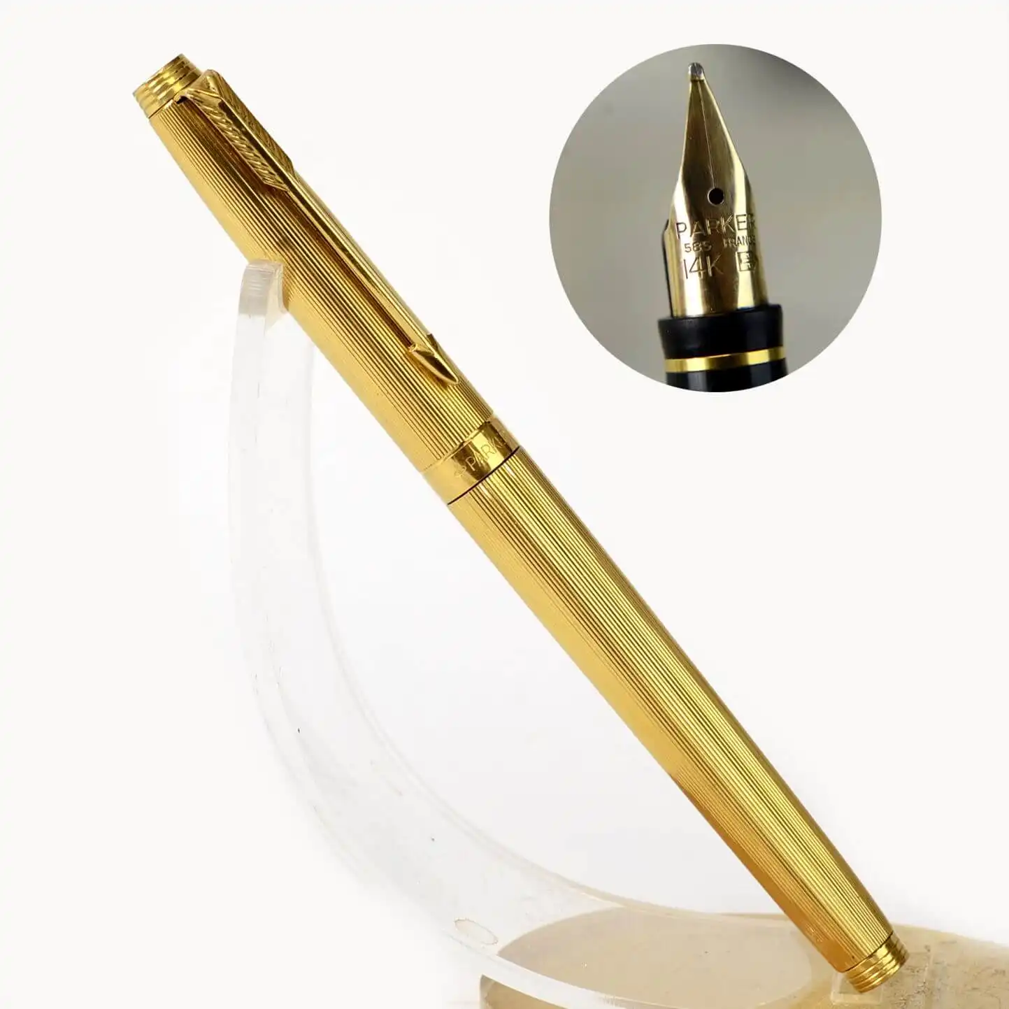 Buy parker 75 milleraies 20U gold filled fountain pen with 14K
