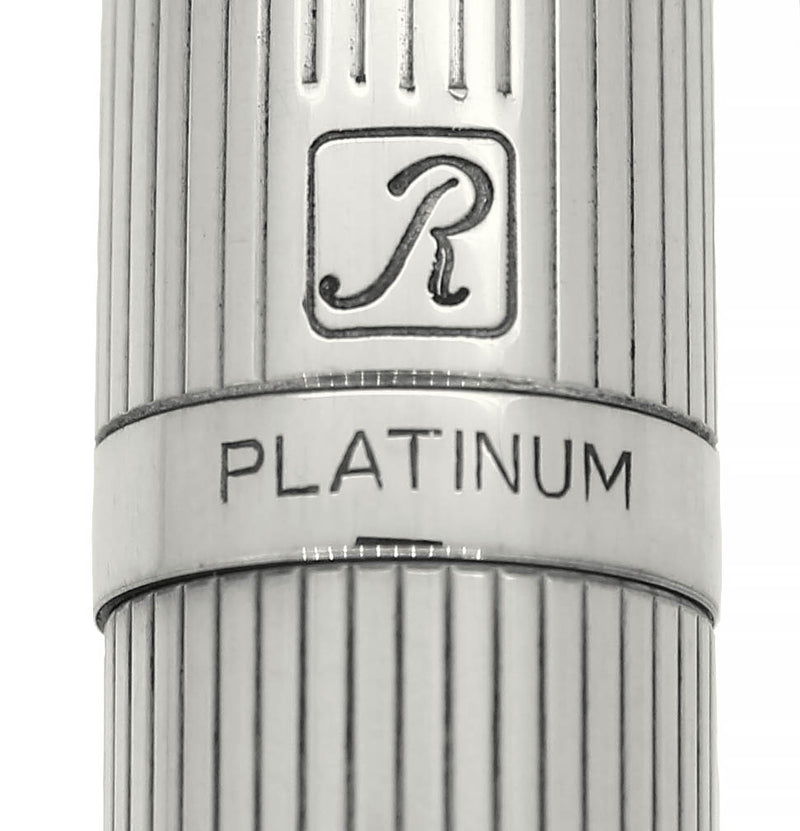 1970S PLATINUM (JAPAN) LINED STERLING 18K NIB FOUNTAIN PEN NEW OLD STO