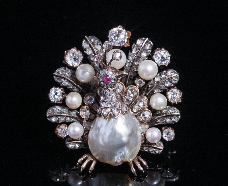 Antique Gallery Soleil アンティークジュエリー / 孔雀 ダイヤモンド