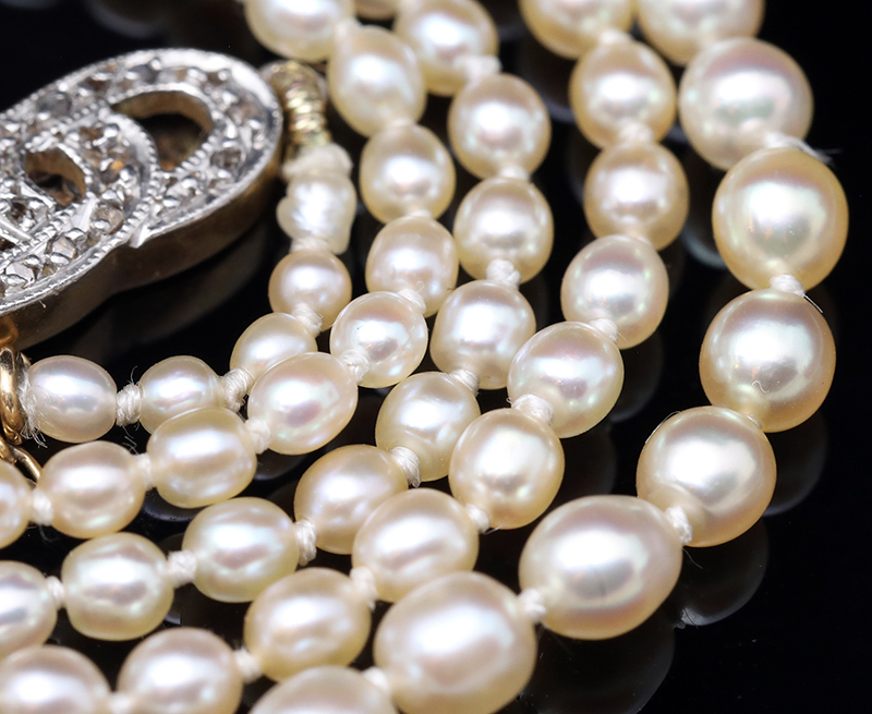 Antique Gallery Soleil アンティークジュエリー / 鑑定書付き 5mm珠