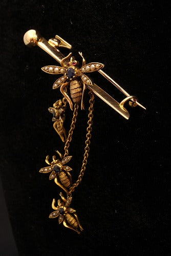 René 蜂モチーフブローチ 新品未使用 楽天市場】ブローチ 蜂（ブローチ