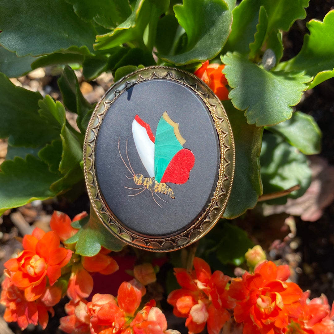 フローレンスモザイク蝶ブローチ – 銀座アンティーク・アイ