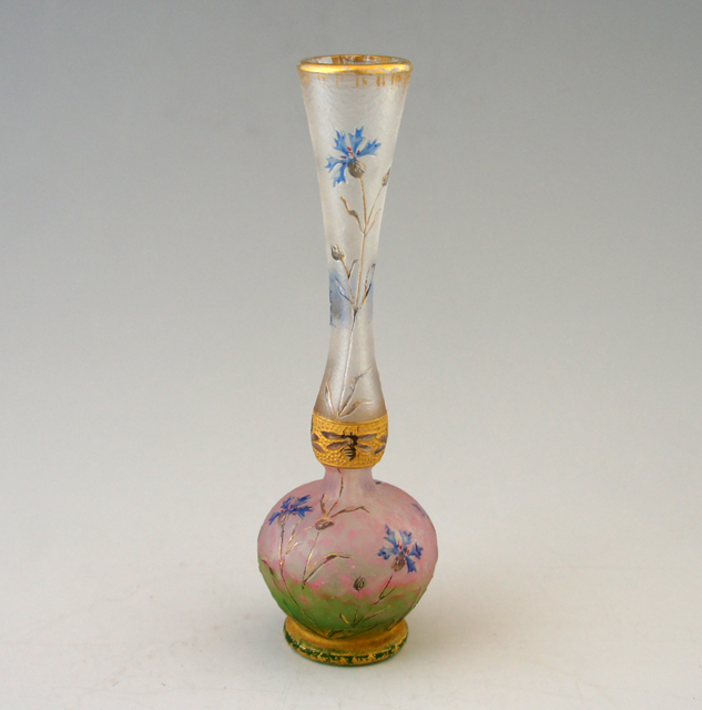 証明書】ドームナンシー 花瓶 技法アンテルカレール 被せガラス 高さ