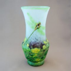 ドーム・ナンシー「ブドウにカタツムリ文 花瓶」《アンティックかとう》