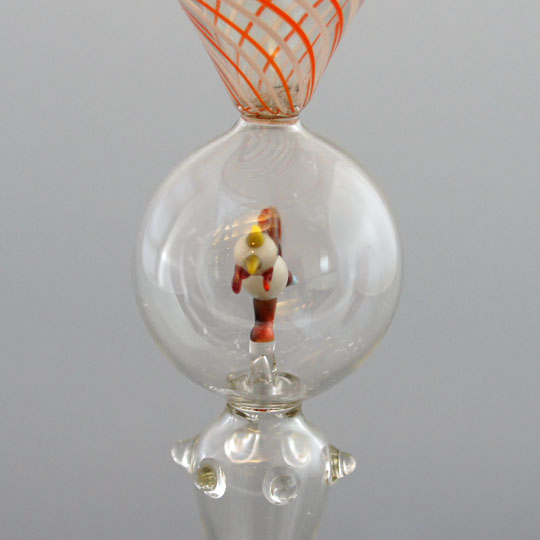 ビミニ「にわとりフィギュア入りグラス」《アンティックかとう》