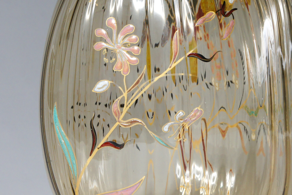 エミール、ガレ海藻彫刻 花瓶 本物保証 エミール ガレ 花瓶のYahoo