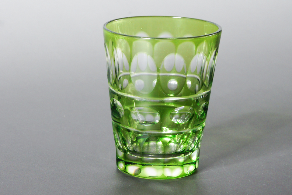 Val Saint Lmbert アンティーク酒杯GRカメイガラス