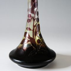 エミール•ガレ 一輪挿し 美術品 ホクシャ文 鶴首型 花瓶 アンティーク