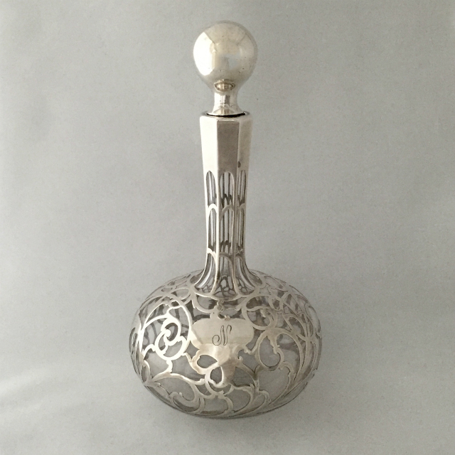 シルバーオーバレイ「銀巻き装飾 ボトル」《アンティックかとう》