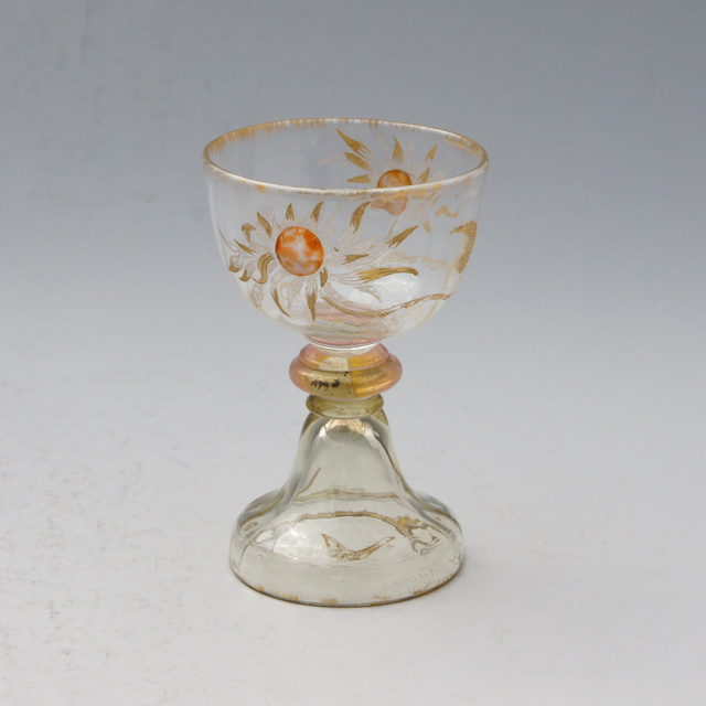 エミール・ガレ【アンティーク】ガラスボトル〈円形希少〉 エミール