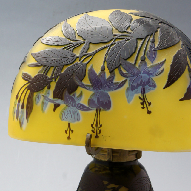 ◇証明書付◇EmileGalleエミールガレ ランプ カメオ彫 45×21 証明書付