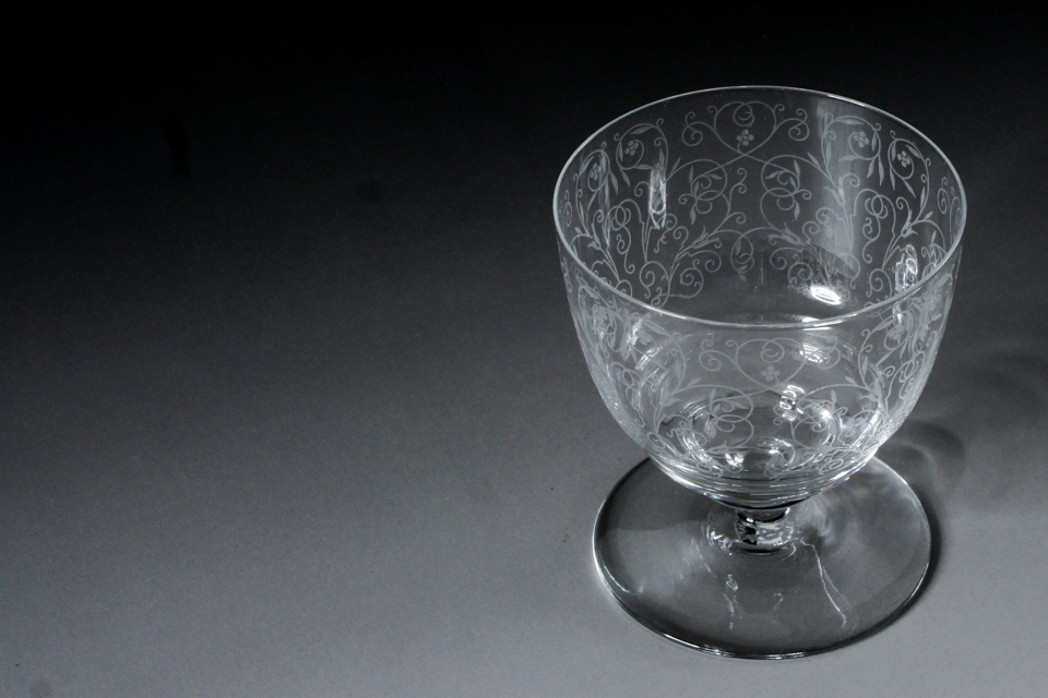 オールドバカラ「リュリ LULLI ワイングラス H 8.7 ㎝」《アンティック